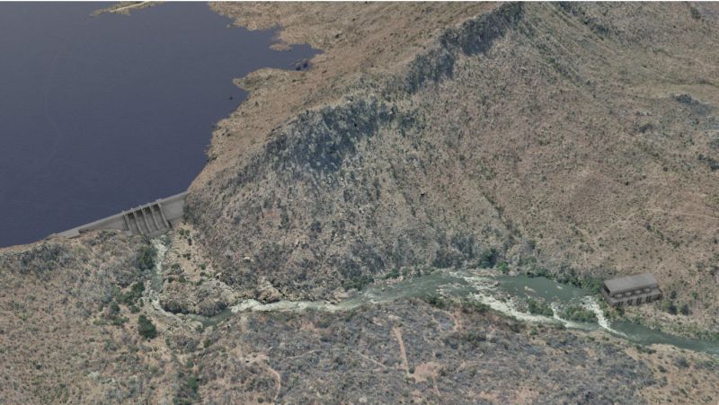 A representation of the Mpatamanga main dam. Photo credit: Mpatamanga Hydro Power Limited (MHPL)